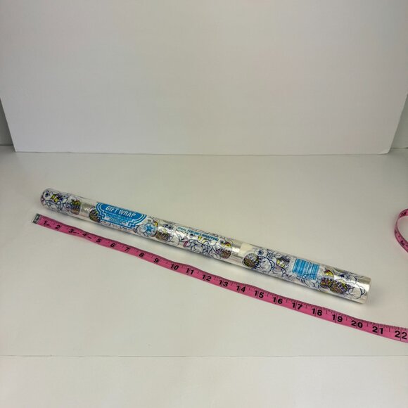 Vtg Roll of Transparent Designer Series Gift‎ Wrap Easter Bunny Rabbit Cute READ - Picture 4 of 10